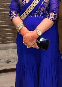 Elegant Blue top skirt with dupatta