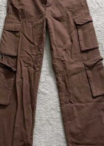 H&amp;m Brown Baggy Cargos