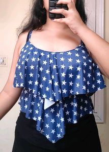 PRICE DROPP🚨starry blue padded tankini top