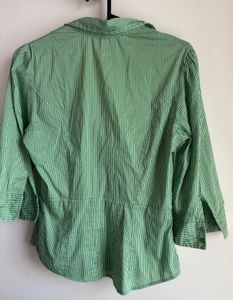 Green Stripped Back Tight Shirt