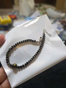 Nazariya Black Beads Silver Bracelet