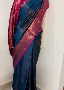 Elegant Blue Silk Saree