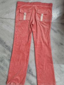 Juicy Couture Peach Velvet Coral Pants