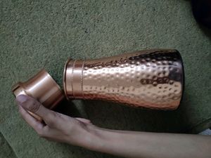 Copper Hammered Bottle