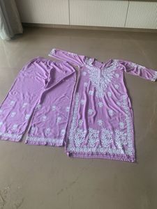 Lavender Kurta Set