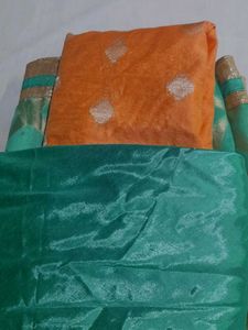 Orange &amp; Green Stitched Suit