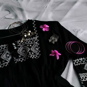 Elegant Black Kurta🪞✨