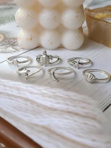 Cool Stackable Rings ( Set Of 6)