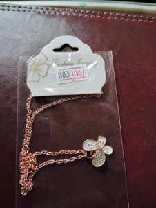 White Butterfly Pendant Necklace