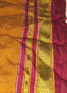 Brown Striped Saree