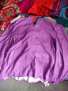 Striped Purple Top