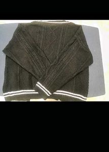 Stylish Black Cardigan with Stars