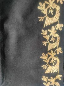 Elegant Embroidered Shwal- Black🖤