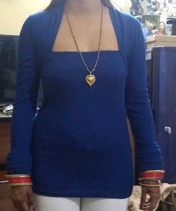 Blue Party wear Top