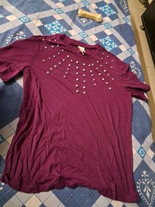 H&amp;m Rinestone Top