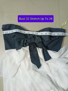 Elegant Bardot Strapless Mini Dress Xs &amp; S