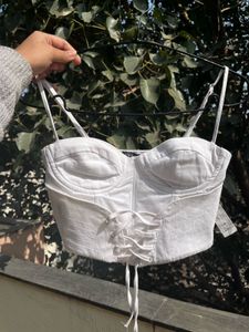 Zara White Crochet Top🤍🕸️