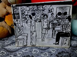 Cartoon Sketch / Drawing / Painting