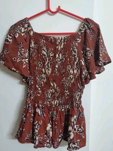 Rust Orange Top