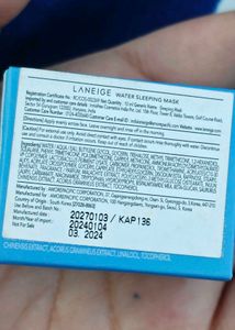 Laniege Water Sleeping Mask