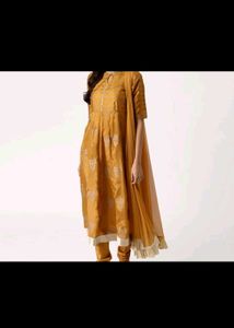 Libas Mustard Anarkali Suit Set M...