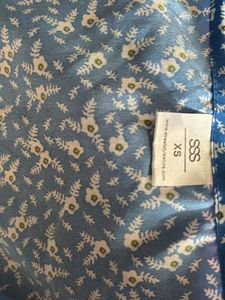 Tie Up Blue Top