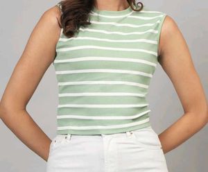 Striped Sleeveless Top