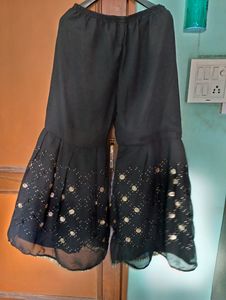 Black Sharara Set