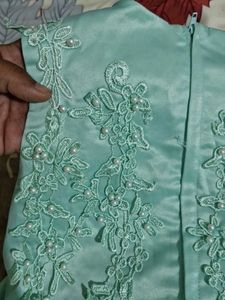 Elegant Mint Green Girls Dress