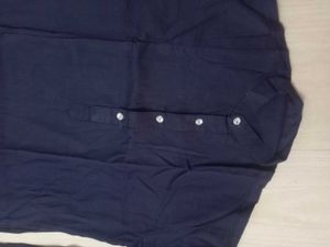 Cotton Men&#39;s Kurta - Nevy Blue
