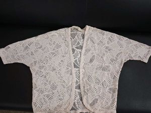 Cotton Crocheted Shrug By BELLA RAGAZZA