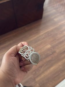 Statement Cuff Bracelet with Crystal Detail