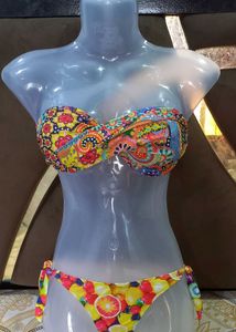 Tube Criss-cross Padded Bikini Set 👙