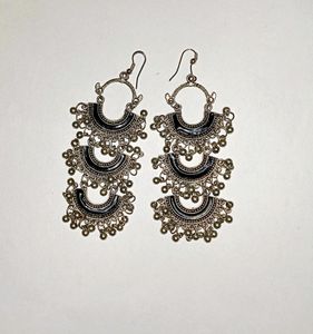 Beautiful Long Oxidised earrings