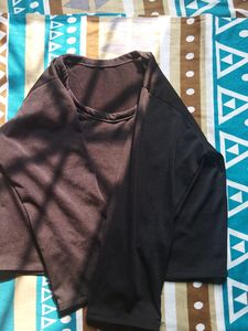 Black Crop Top Small Size Used Two Three Times.