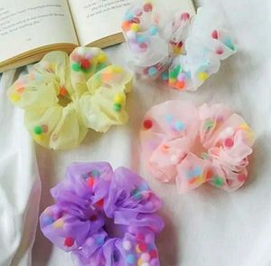 “Trendy Handmade Net Scrunchies – Soft &amp; Stylish 4