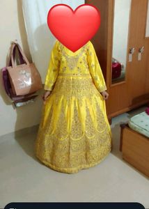 Beautiful Yellow Heavy Gown It Is So Pretty ♥️