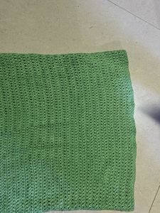 Green Crochet Mini Dress