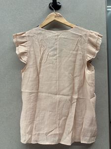 Embroidered V-Neck Top