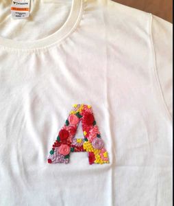 Floral Initial Tee