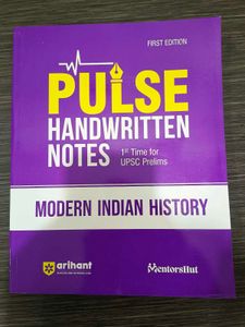Pulse Hand Written Notes Modern India History