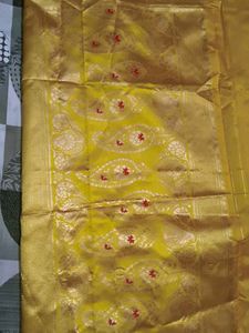 Navratri Special Elegant Yellow Saree