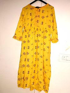 Yellow Floral Dress