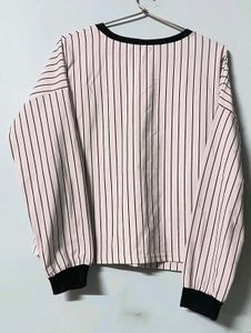 GROVER 32 Basketball Striped Long Sleeve Top