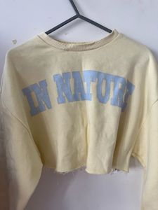h&amp;m Cute Cropped Sweatshirt