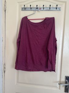 Burgundy Long Sleeve Top