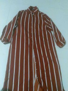 Striped Shirt Dress