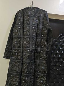 Mens Black Kurta Pyjama