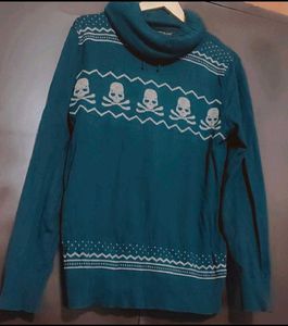 Sea Green Winter Top For Girl Or Women 36 Bust