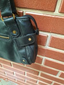 Black Leather Shoulder Bag